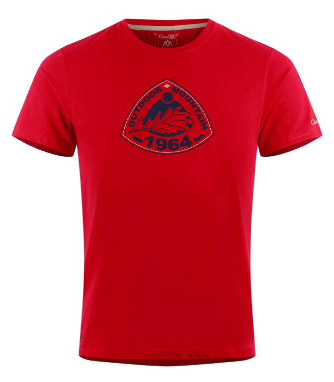 Tee life style H 60ans ghost rouge